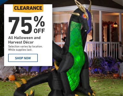 halloween clearance lowes